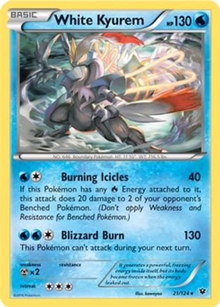 White Kyurem - 21/124 (XY Fates Collide) 21 - Deck Exclusives - Poke-Collect