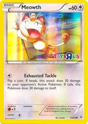 Meowth - 53/83 (Toys R Us Promo) 53 - Miscellaneous Cards & Products Holofoil - Poke-Collect