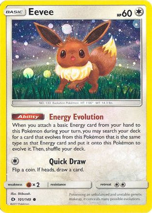 Eevee - 101/149 (Cosmos Holo) 101 - Miscellaneous Cards & Products Holofoil - Poke-Collect