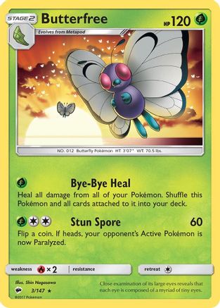 Butterfree 3/147 - SM  Burning Shadows - Poke-Collect