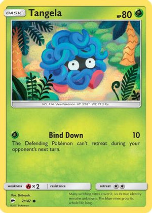 Tangela 7/147 - Burning Shadows Reverse Holofoil - Poke-Collect