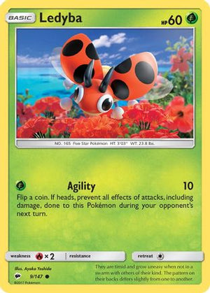 Ledyba 9/147 - Burning Shadows - Poke-Collect