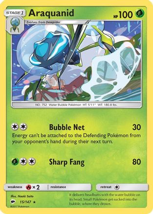 Araquanid 15/147 - Burning Shadows Reverse Holofoil - Poke-Collect