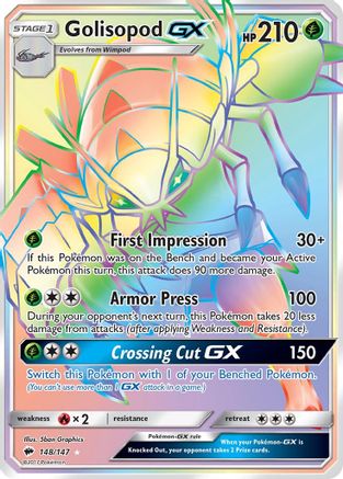 Golisopod-GX 148/147 - Burning Shadows Holofoil - Poke-Collect
