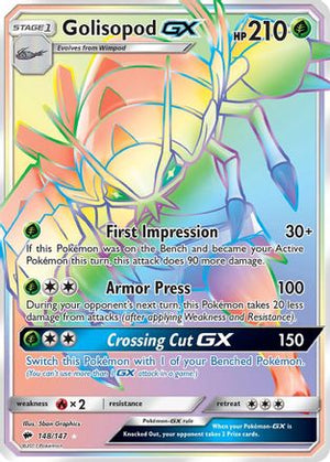 Golisopod-GX 148/147 - Burning Shadows Holofoil - Poke-Collect