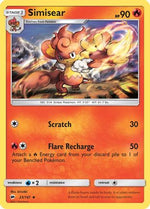 Simisear 23/147 - SM  Burning Shadows Reverse Holofoil - Poke-Collect