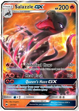 Salazzle-GX 25/147 - Burning Shadows Holofoil - Poke-Collect