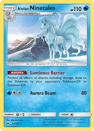 Alolan Ninetales 28/147 - Burning Shadows Reverse Holofoil