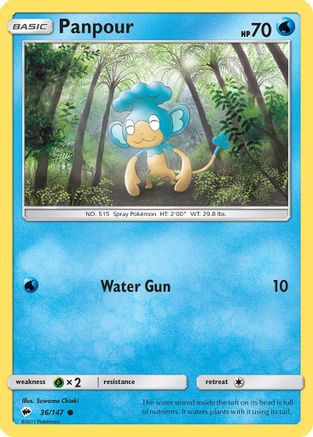 Panpour 36/147 - SM  Burning Shadows - Poke-Collect
