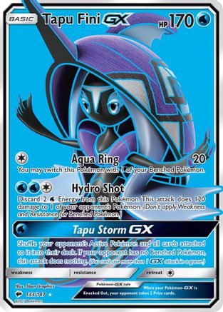 Tapu Fini-GX 133/147 - Burning Shadows Holofoil - Poke-Collect