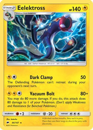 Eelektross 46/147 - SM  Burning Shadows - Poke-Collect