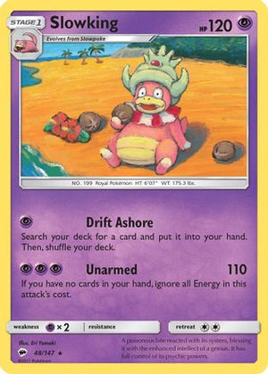Slowking 48/147 - Burning Shadows Reverse Holofoil - Poke-Collect