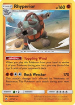 Rhyperior 67/147 - SM  Burning Shadows Reverse Holofoil - Poke-Collect