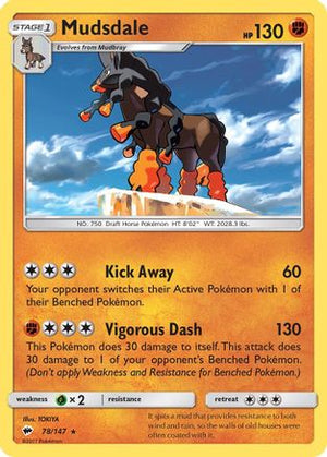 Mudsdale 78/147 - Burning Shadows - Poke-Collect