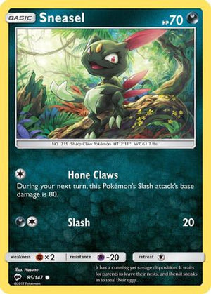 Sneasel 85/147 - Burning Shadows - Poke-Collect