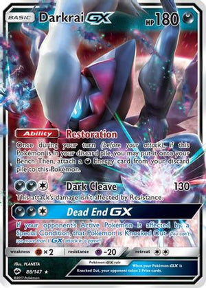 Darkrai-GX 88/147 - Burning Shadows Holofoil