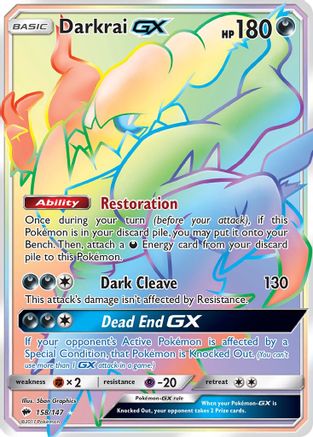 Darkrai-GX 158/147 - Burning Shadows Holofoil - Poke-Collect