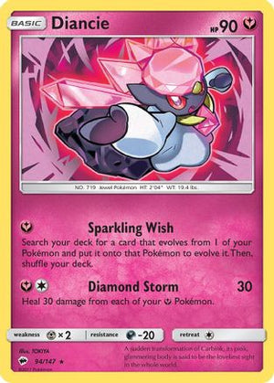 Diancie 94/147 - Burning Shadows Holofoil