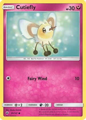 Cutiefly 95/147 - SM  Burning Shadows - Poke-Collect