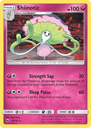Shiinotic 98/147 - Burning Shadows - Poke-Collect