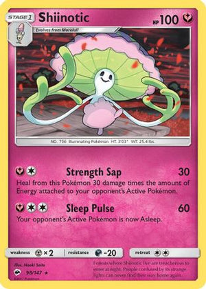 Shiinotic 98/147 - Burning Shadows Reverse Holofoil - Poke-Collect