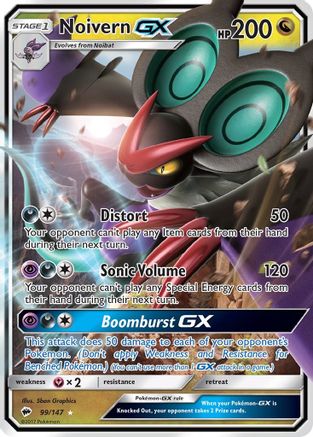 Noivern-GX 99/147 - Burning Shadows Holofoil - Poke-Collect