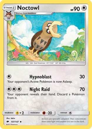 Noctowl 107/147 - SM  Burning Shadows - Poke-Collect