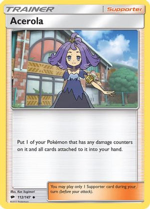 Acerola 112/147 - SM  Burning Shadows Reverse Holofoil