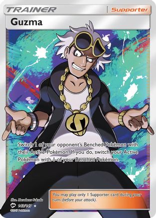 Guzma (Full Art) 143/147 - SM  Burning Shadows Holofoil - Poke-Collect