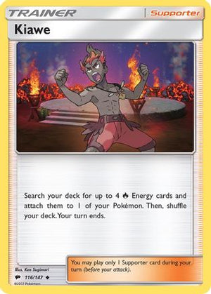 Kiawe 116/147 - SM  Burning Shadows Reverse Holofoil - Poke-Collect