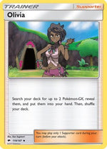 Olivia 119/147 - SM  Burning Shadows Reverse Holofoil - Poke-Collect