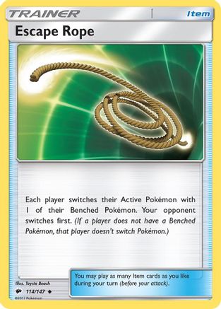 Escape Rope 114/147 - SM  Burning Shadows - Poke-Collect