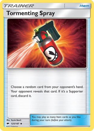 Tormenting Spray 125/147 - Burning Shadows Reverse Holofoil - Poke-Collect