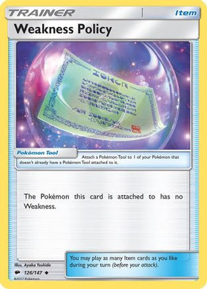 Weakness Policy 126/147 - Burning Shadows - Poke-Collect