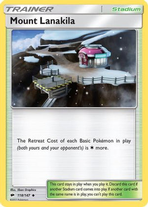 Mount Lanakila 118/147 - Burning Shadows Reverse Holofoil - Poke-Collect