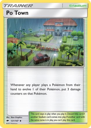 Po Town 121/147 - SM  Burning Shadows - Poke-Collect