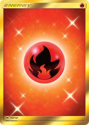 Fire Energy (Secret) 167/147 - SM  Burning Shadows Holofoil - Poke-Collect