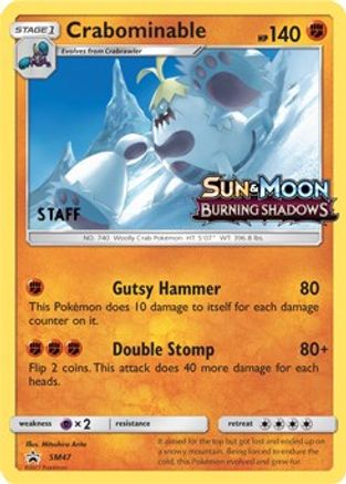 Crabominable - SM47 (Prerelease) [Staff] SM47 - SM Promos Holofoil - Poke-Collect