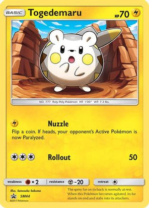 Togedemaru SM44/248 - SM Black Star Promos Holofoil - Poke-Collect