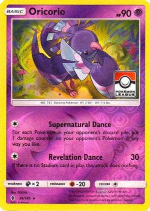 Oricorio - 56/145 (Pokemon League) 56 - League & Championship Cards Reverse Holofoil - Poke-Collect
