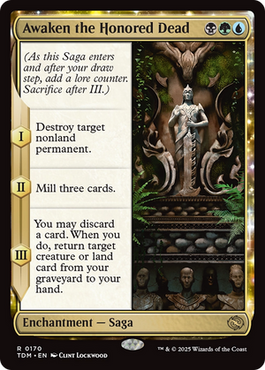 Awaken the Honored Dead (TDM-170) - Tarkir: Dragonstorm: (enchantment)