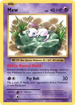 Mew - 53/108 (XY Evolutions) 53 - Deck Exclusives - Poke-Collect