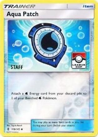 Aqua Patch (League Cup) [Staff] 119 - League & Championship Cards Reverse Holofoil - Poke-Collect