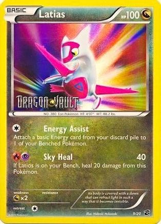 Latias - 9/20 (Dragon Vault) 9 - Blister Exclusives Holofoil - Poke-Collect