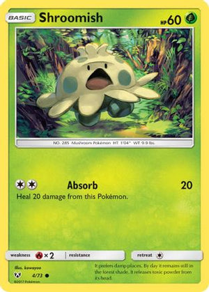 Shroomish 4/73 - Shining Legends Reverse Holofoil - Poke-Collect