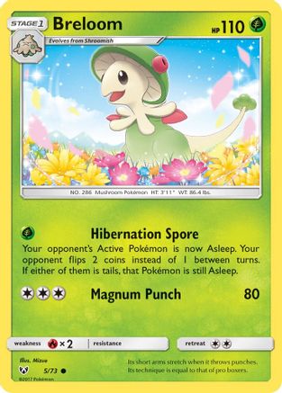 Breloom 5/73 - Shining Legends Reverse Holofoil - Poke-Collect