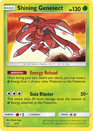 Shining Genesect 9/73 - Shining Legends Holofoil - Poke-Collect
