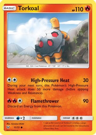 Torkoal 11/73 - Shining Legends Reverse Holofoil - Poke-Collect