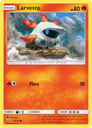 Larvesta 12/73 - Shining Legends - Poke-Collect