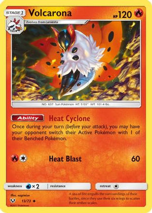 Volcarona 13/73 - Shining Legends Reverse Holofoil